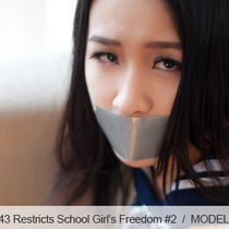 No.00443 Restricts School Girl’s Freedom #2 私は緊縛のために女子学生を誘拐した。後高手小手縛りと屈脚固定できだ、テー