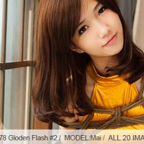 No.00578 Golden Flash #2 [20Pics] 超美脚?絶世の美貌の持ち主であるMaiは黄金のレオタードを着て、直立一本縛り。